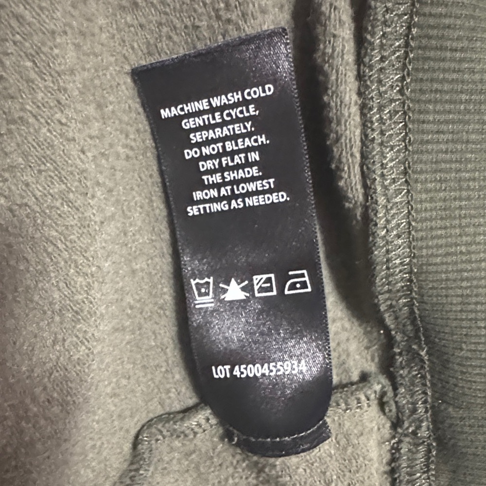 Buffalo David Bitton Brand Olive Green Hoodie with White Drawstrings Size Large - Picture 8 of 8
